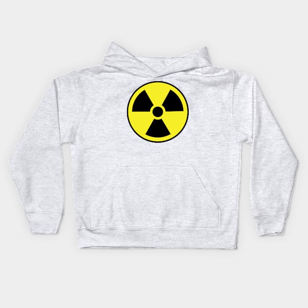 Radiation warning symbol Kids Hoodie by your.loved.shirts